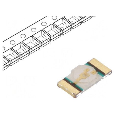 LED SMD 1206 Verde 71-450mcd 3,2x1,6x0,6mm 130° 2,8-3,6V | Electronic-mag.ro | Componente Electronice