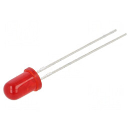 LED 5mm roșie 50-100mcd 30° convex | Electronic-mag.ro | Componente Electronice