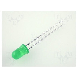 LED 5mm verde 20-60mcd 60° convex | Electronic-mag.ro | Componente Electronice