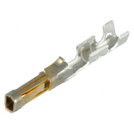 Pin mamă 24AWG-22AWG aurit 2,54mm tăiat din rolă crimpat | Electronic-mag.ro | Componente Electronice