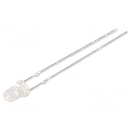 LED galben 3mm 5000-8500mcd 30° 2 Nr. term: 1,8-2,6VDC 60mW | Electronic-mag.ro | Componente Electronice