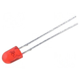 LED oval roșu 5,1x4,3mm 2180÷4200mcd 100/40° 20mA | Electronic-mag.ro | Componente Electronice