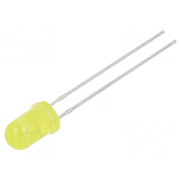 LED 5mm galben 2500-4200mcd 40° 1,9-2,6VDC 60mW | Electronic-mag.ro | Componente Electronice