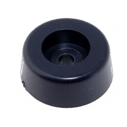 Picioruş negru polietilenă 20,2mm x 18,4mm x 10mm x 8mm | Electronic-mag.ro | Componente Electronice