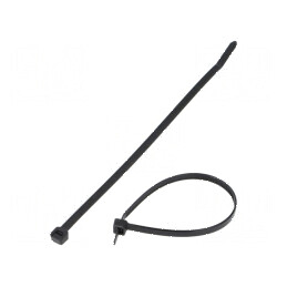 Colier de strângere poliamidă 188mm negru 222N | Electronic-mag.ro | Componente Electronice