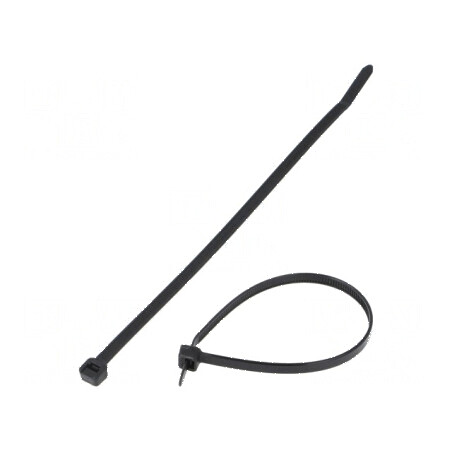 Colier de strângere poliamidă 188mm negru 222N | Electronic-mag.ro | Componente Electronice