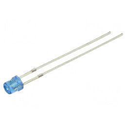 LED 3mm albastru 500-750mcd 60° concav 108mW | Electronic-mag.ro | Componente Electronice