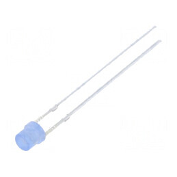 LED 3mm Albastru 150-220mcd 120° Concav | Electronic-mag.ro | Componente Electronice