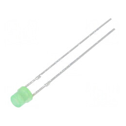 LED 3mm verde 500-750mcd 120° concav | Electronic-mag.ro | Componente Electronice