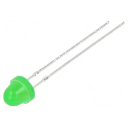 LED 5mm verde 750-1120mcd 100° convex bullet | Electronic-mag.ro | Componente Electronice