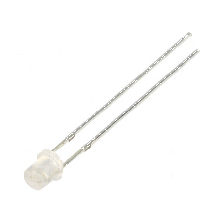 LED 3,05mm roșu/galben-verde 140° plat | Electronic-mag.ro | Componente Electronice