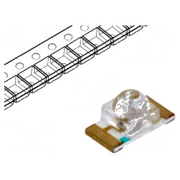 LED SMD 1206 galben 300-500mcd 3,2x1,6x1,8mm 20mA | Electronic-mag.ro | Componente Electronice