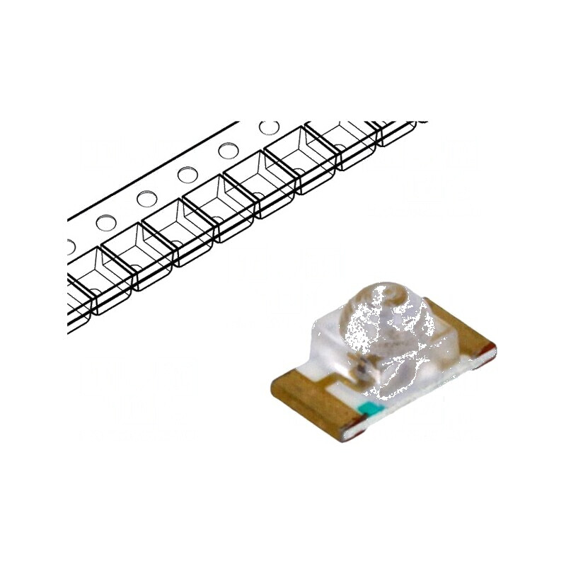 LED SMD 1206 galben 300-500mcd 3,2x1,6x1,8mm 20mA | Electronic-mag.ro | Componente Electronice