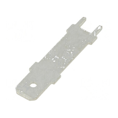Terminal plat 6,4mm 0,8mm tată THT alamă cositorit drept | Electronic-mag.ro | Componente Electronice