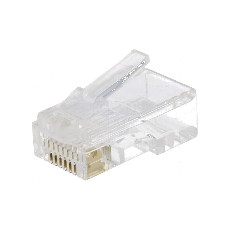 Conector RJ45 mufă 8 PIN 8p8c IDC crimpat | Electronic-mag.ro | Componente Electronice