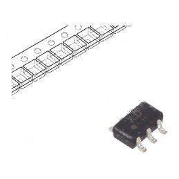 Tranzistor NPN bipolar BRT 50V 0,1A 0,3W SM6 R1 2,2kΩ | Electronic-mag.ro | Componente Electronice