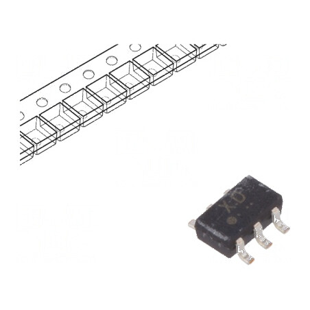 Tranzistor NPN bipolar BRT 50V 0,1A 0,3W SM6 R1 2,2kΩ | Electronic-mag.ro | Componente Electronice