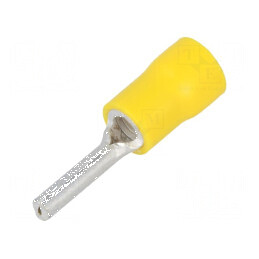 Vârf tip ac Ø 2,6mm pentru cablu izolată galbenă 4÷6mm2 | Electronic-mag.ro | Componente Electronice