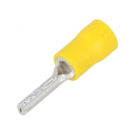 Vârf tip ac Ø 2,6mm pentru cablu izolată galbenă 4÷6mm2 | Electronic-mag.ro | Componente Electronice