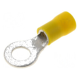 Vârf inelar M6 6,4mm 4÷6mm2 cupru izolat | Electronic-mag.ro | Componente Electronice