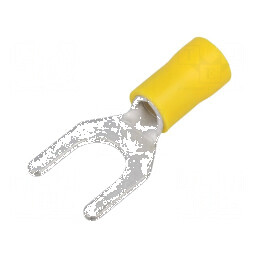 Furcă M8 Ø 8,4mm pentru cablu izolată 4÷6mm2 crimpat | Electronic-mag.ro | Componente Electronice