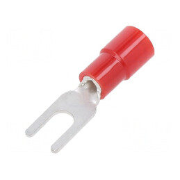 Furcă M3 Ø 3,2mm pentru cablu izolată, 0,3÷1,65mm2 crimpat | Electronic-mag.ro | Componente Electronice