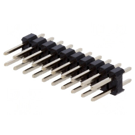 Conector şir pini tată 20 pini 2,54mm THT | Electronic-mag.ro | Componente Electronice