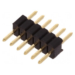 Conector şir pini tată 6 pini 1,27mm THT | Electronic-mag.ro | Componente Electronice