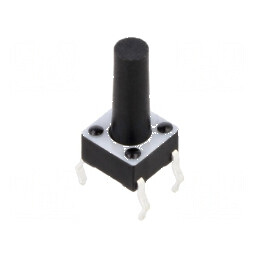Microîntrerupător TACT SPST-NO 0,05A/24VDC THT | Electronic-mag.ro | Componente Electronice