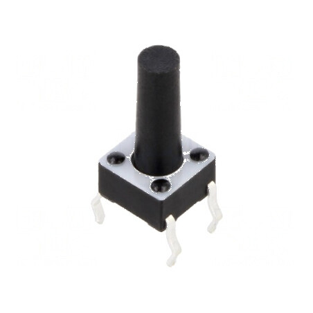 Microîntrerupător TACT SPST-NO 0,05A/24VDC THT | Electronic-mag.ro | Componente Electronice