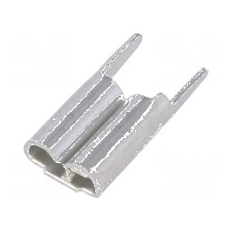 Terminal plat 4,8mm 0,5mm mamă THT alamă cositorită | Electronic-mag.ro | Componente Electronice