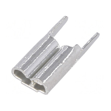 Terminal plat 4,8mm 0,5mm mamă THT alamă cositorită | Electronic-mag.ro | Componente Electronice