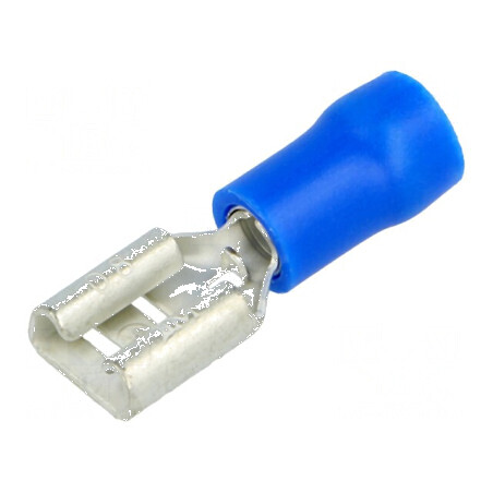 Terminal plat 6,3mm mamă 1,5÷2,5mm2 crimpat pe cablu | Electronic-mag.ro | Componente Electronice