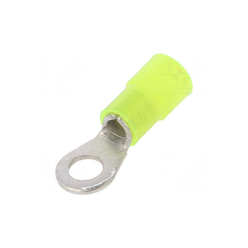 Vârf inelar M5 5,2mm cupru crimpat pentru cablu 4÷6mm² izolată | Electronic-mag.ro | Componente Electronice