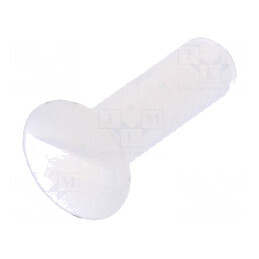 Şurub M3x10mm cu cap îngropat crestat 1mm din poliamidă naturală | Electronic-mag.ro | Componente Electronice