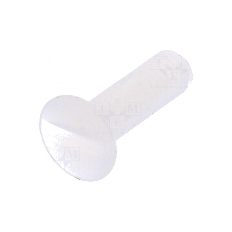 Şurub M3x10mm cu cap îngropat crestat 1mm din poliamidă naturală | Electronic-mag.ro | Componente Electronice Şurub M3x10mm cu cap îngropat crestat 1mm din poliamidă naturală | Electronic-mag.ro | Componente Electronice