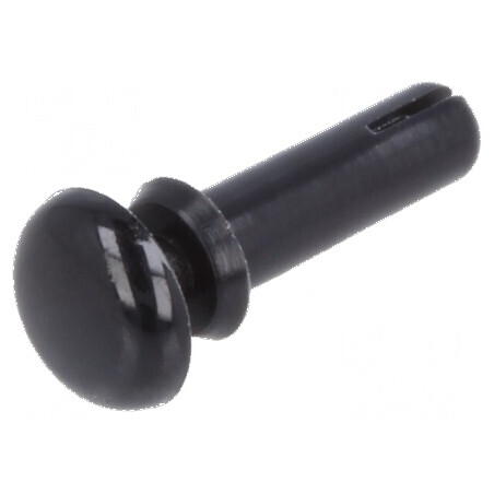 Diblu poliamidă 10mm negru, diametru orificiu 3,1mm | Electronic-mag.ro | Componente Electronice