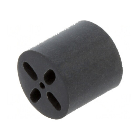 Bucșă de distanțare LED 6,5mm neagră UL94V-0 | Electronic-mag.ro | Componente Electronice