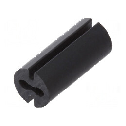 Bucșă de distanțare LED neagră Øext: 4,8mm ØLED: 3mm Lungime: 11mm | Electronic-mag.ro | Componente Electronice