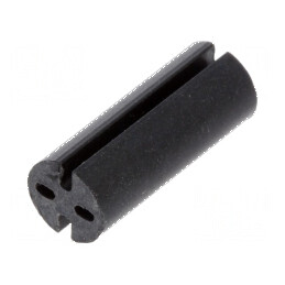 Bucșă de distanțare LED neagră Øext: 5,1mm ØLED: 5mm Lungime: 13mm | Electronic-mag.ro | Componente Electronice