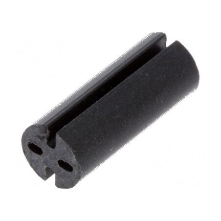 Bucșă de distanțare LED neagră Øext: 5,1mm ØLED: 5mm Lungime: 13mm | Electronic-mag.ro | Componente Electronice