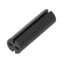 Bucșă de distanțare LED neagră Øext 5,1mm ØLED 5mm Lungime 17mm | Electronic-mag.ro | Componente Electronice