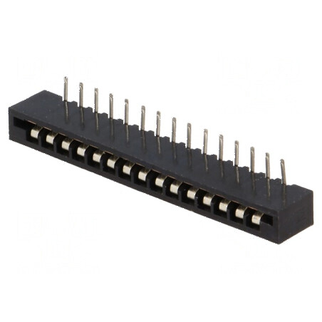 Conector FFC/FPC 90° 15 PIN Non-ZIF THT cositorit | Electronic-mag.ro | Componente Electronice