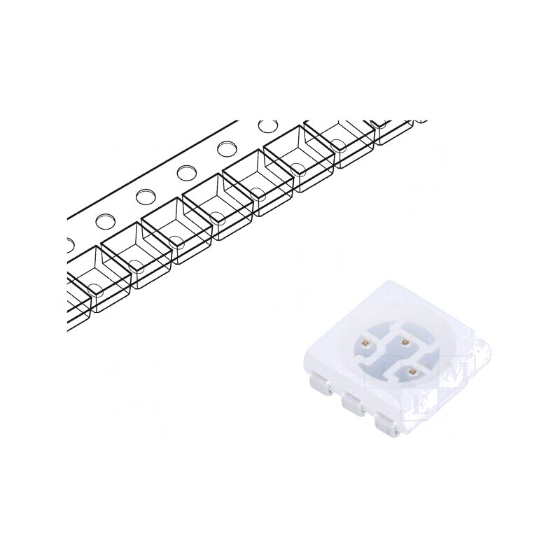 LED SMD 5050 roșie 6lm PLCC6 5,4x5x1,5mm 120° | Electronic-mag.ro | Componente Electronice LED SMD 5050 roșie 6lm PLCC6 5,4x5x1,5mm 120° | Electronic-mag.ro | Componente Electronice
