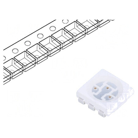 LED SMD 5050 roșie 6lm PLCC6 5,4x5x1,5mm 120° | Electronic-mag.ro | Componente Electronice