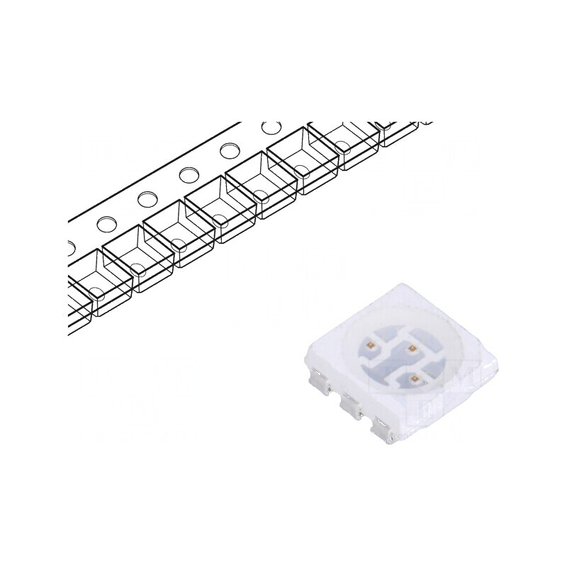 LED SMD 5050 galben 6lm 810÷2500mcd 5,4x5x1,5mm 120° PLCC6 | Electronic-mag.ro | Componente Electronice LED SMD 5050 galben 6lm 810÷2500mcd 5,4x5x1,5mm 120° PLCC6 | Electronic-mag.ro | Componente Electronice