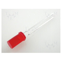 LED 5mm roșie 2-5mcd 100° plat 100 bucăți | Electronic-mag.ro | Componente Electronice