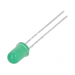 LED 5mm verde 1,2-3mcd 30° convex | Electronic-mag.ro | Componente Electronice