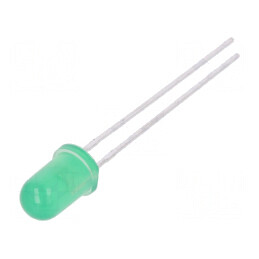 LED 5mm verde 18-40mcd 30° convex nr. term 2 | Electronic-mag.ro | Componente Electronice