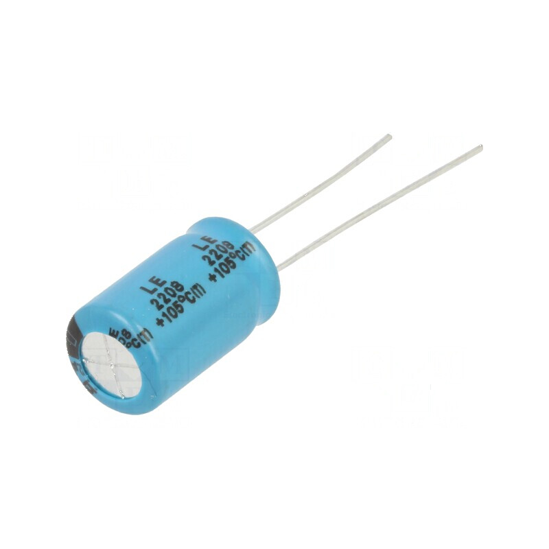 Condensator electrolitic THT 22uF 200VDC Ø10x16mm 5mm | Electronic-mag.ro | Componente Electronice